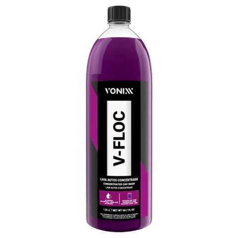 Shampoo Vonixx V-Floc Automotivo Concentrado Neutro Lava Auto 1,5L