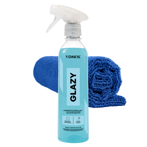 Kit Glazy Limpador de Vidros 4 em 1 Vonixx Com Redutor de Atrito 500ml + Toalha Microfibra - comprar online