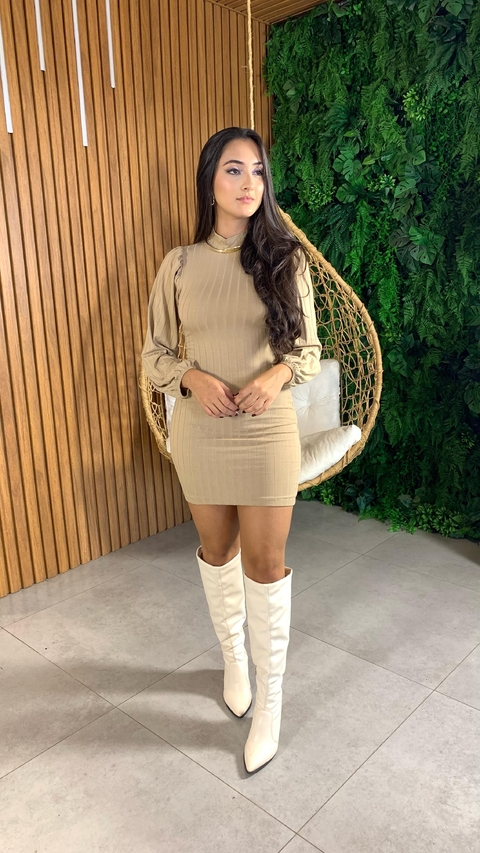 Vestido Paola nude - comprar online