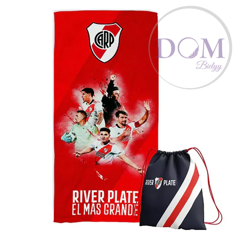 Toallon Playero River Plate 100% Algodón Estilo Blanco