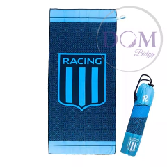 Toallon Secado Rapido Racing Club 100% Microfibra Estilo Blancoht5 - comprar online