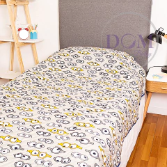 Cubrecama Minions 1 1/2 Plaza con Funda de Almohadon Reversible Piñata - tienda online