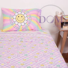 Juego Sabana Groovy Play 1 1/2 Plaza Set 3 Piezas Piñata