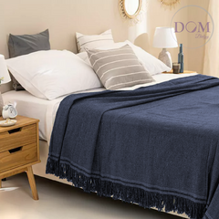Mantas Rusticas Dombielyy Hilados Naturales para 2 1/2 Plaza 240x220cm. - comprar online