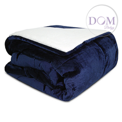 Acolchado Flannel con Corderito Luxury King Size La Bastilla - tienda online