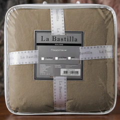 Frazada Flannel La Bastilla Colors 1 1/2 Plaza 160x240cm.