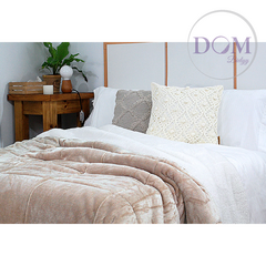 Acolchado Flannel con Corderito Luxury King Size La Bastilla - tienda online