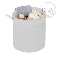 Cesto para Ropa/juguetes Hidear Lona muy fina resistente Color Blanco