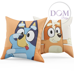 Almohadon Bluey & Bingo 40x40cm. Piñata
