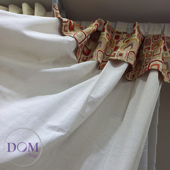 Cortina Ambiente Madras Guibor Rustica 210cm De Alto 2 Paños - comprar online