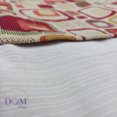 Cortina Ambiente Madras Guibor Rustica 210cm De Alto 2 Paños en internet