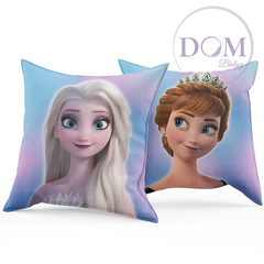 Almohadon Frozen Ana y Elsa 40x40cm. Piñata