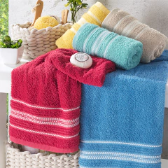 Imagen de Juego Toalla Toallon 100% Algodón Fantasía/Prata