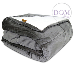 Acolchado Flannel con Corderito Luxury King Size La Bastilla - tienda online