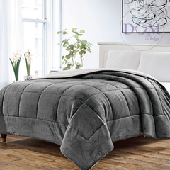 Acolchado Flannel con Corderito Luxury King Size La Bastilla - comprar online