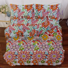 Juego Sabana Estampado Queen Plaza Campomayo 100% Poliester