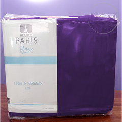 Juego Sabana Paris 100% Poliester Queen Size Lisas en internet