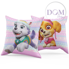 Almohadon Paw Patrol Everest y Sky 40x40cm. Piñata