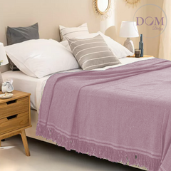 Mantas Rusticas Dombielyy Hilados Naturales para 2 1/2 Plaza 240x220cm. - Dombielyy