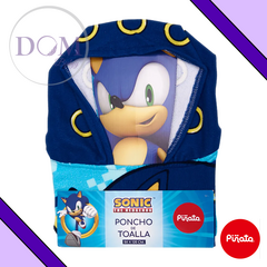 Poncho de Toalla Sonic 120x50cm. Piñata - tienda online