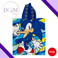 Poncho de Toalla Sonic 120x50cm. Piñata - comprar online