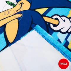 Poncho de Toalla Sonic 120x50cm. Piñata - Dombielyy