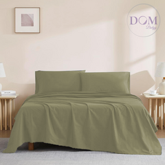 Juego De Sábana Twin Size Guibor Premium 100% Algodón 144h - Dombielyy