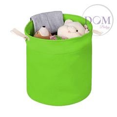 Cesto para Ropa/juguetes Hidear Lona muy fina resistente Color Verde Manzana