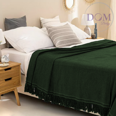 Imagen de Mantas Rusticas Dombielyy Hilados Naturales para 1 1/2 Plaza 240x150cm.