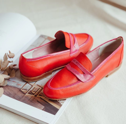 Mocasín Emma Rojo - comprar online
