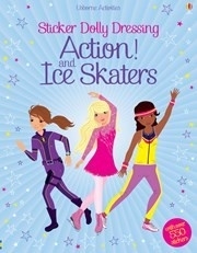 Sticker Dolly Dressing. Action! and Ice Skaters