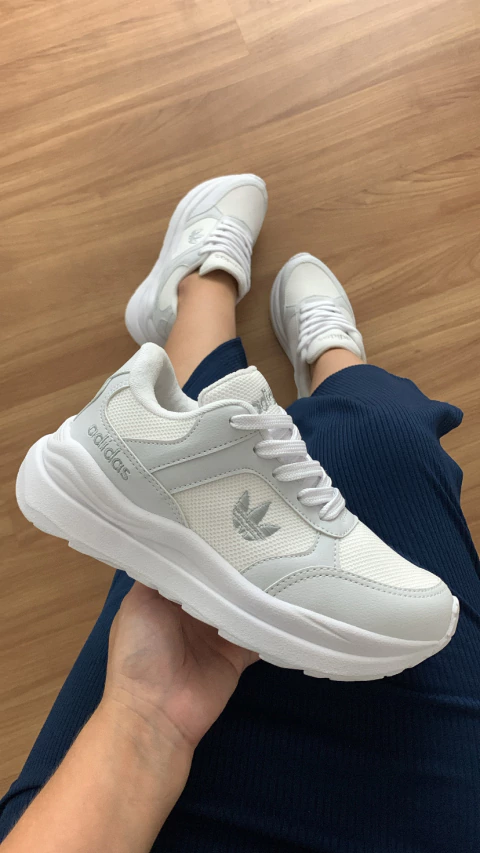 Tênis Adidas Sport branco linha premium - comprar online