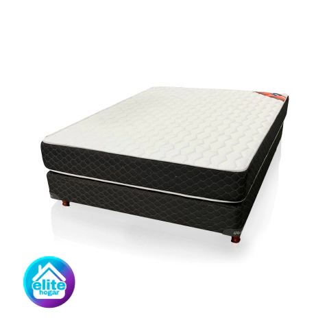 Conjunto Sommier Piero Spring 140x190 Resorte-2 Plazas
