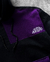 Blusa Moletom Trip Side Recorte - Preto/Roxo na internet