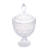 POTICHE DECORATIVO C/PE DE CRISTAL DE CHUMBO DIAMOND TRANSPARENTE 15x28cm - comprar online