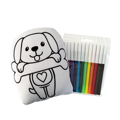 Almofada Pinte, Brinque e Lave | Cachorrinho
