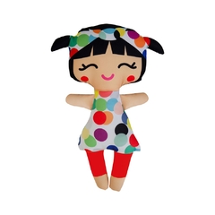 Boneca Tradicional M | Japinha Bolas coloridas