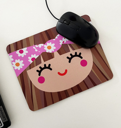 Mousepad | Menina Iluminada Lulu Bandana Rosa