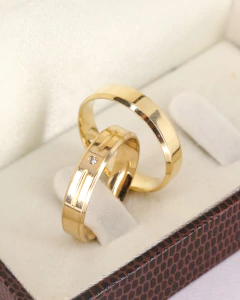 Aliança Banhada a Ouro Marte - comprar online