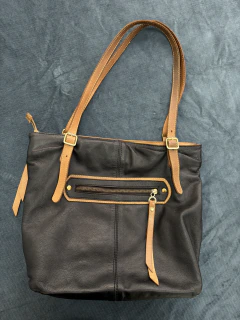 Imagem do BOLSA COURO NATURAL ROSANE MELO M