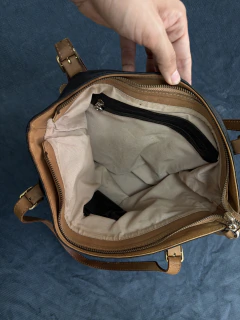 BOLSA COURO NATURAL ROSANE MELO M - loja online
