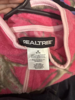 FLEECE JACKET REAL TREE APC CAMO ZIPUP 3/4 WOMENS JUVENIL M M - G - desgrifando.com.br