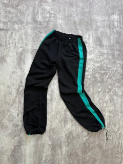 Imagem do CONJUNTO de agasalho Puma em turquesa e preto - M/G