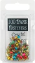 BRADS CIRCULARES COLORES BRILLANTES X 100 UND