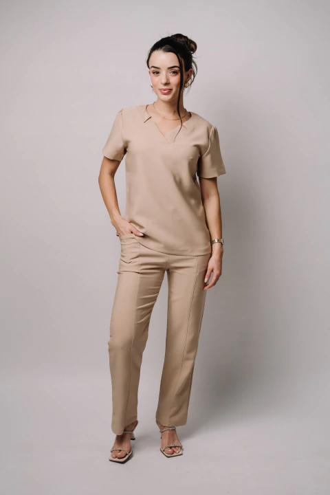 Scrub Star Bege - comprar online