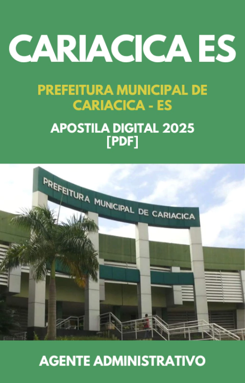 Apostila Agente Administrativo Prefeitura Municipal de Cariacica-ES 2025 ( PDF )