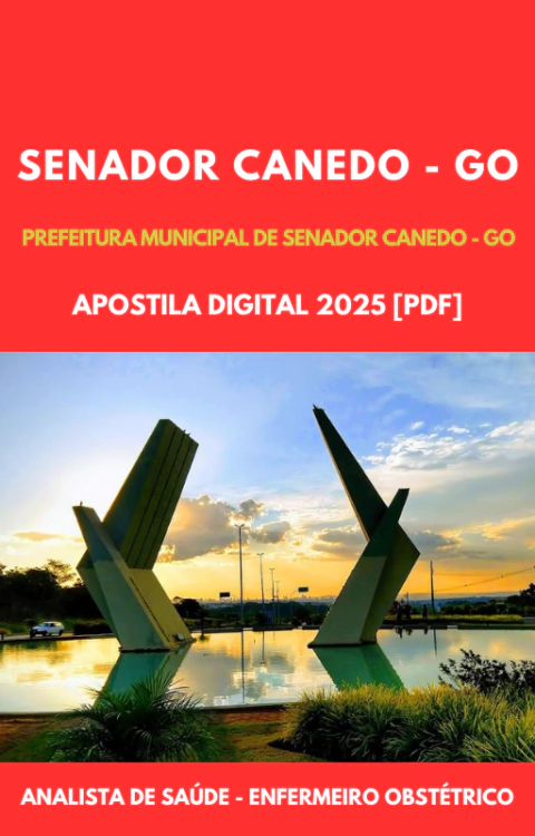 Apostila Analista de Saúde - Enfermeiro Obstétrico Prefeitura Municipal de Senador Canedo - GO 2025 (PDF) - comprar online