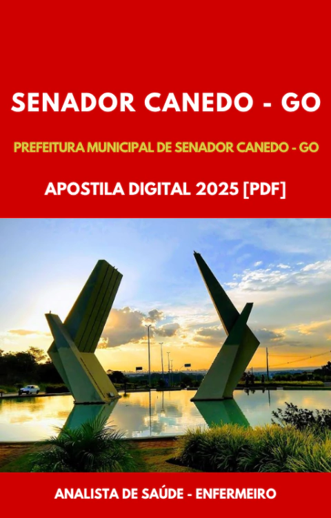 Apostila Analista de Saúde - Enfermeiro Prefeitura Municipal de Senador Canedo - GO 2025 (PDF) - comprar online