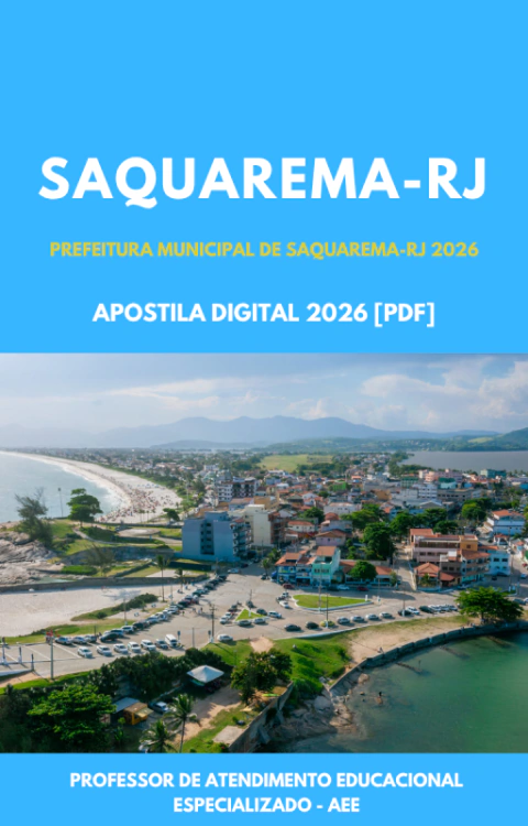 Apostila Professor de Atendimento Educacional Especializado - AEE Prefeitura Municipal de Saquarema-RJ 2026 (PDF)