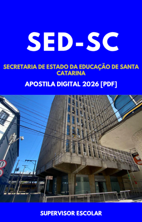 Apostila Supervisor Escolar SED - SC 2026 (PDF) - comprar online
